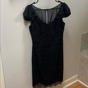 WHBM size 6 NWT black lace dress